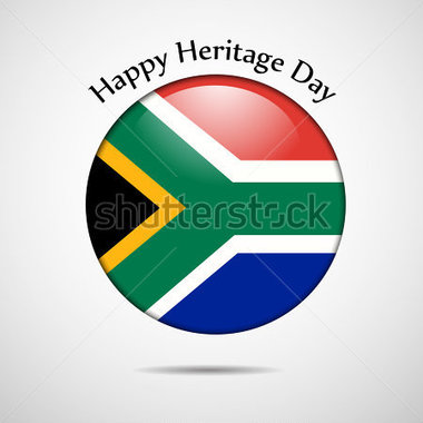 Happy Heritage Day South African Flag Badge