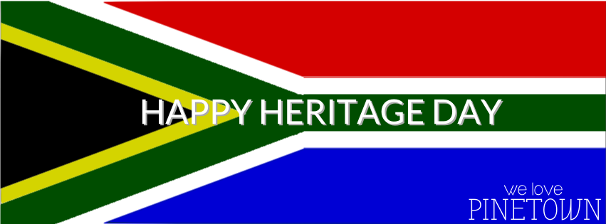 Happy Heritage Day South African Flag In Background Facebook Cover Photo