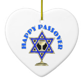Happy Passover Ceramic Ornament
