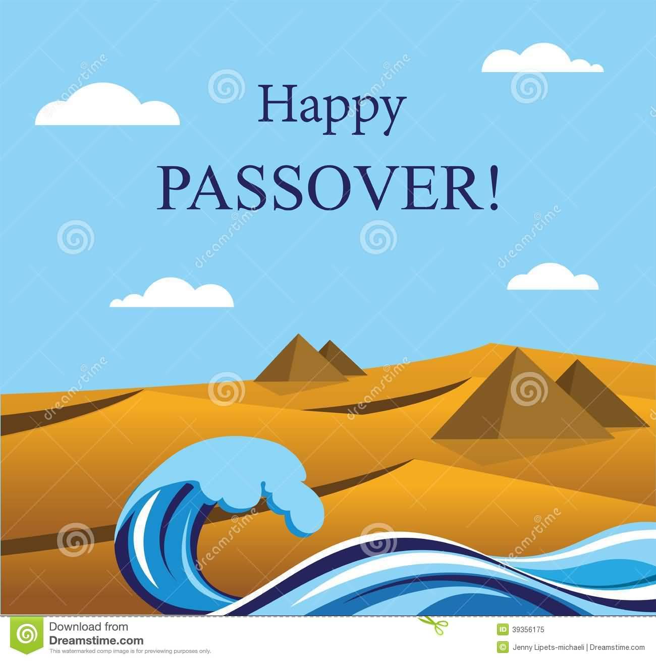 Happy Passover Desert Of Egypt Illustration