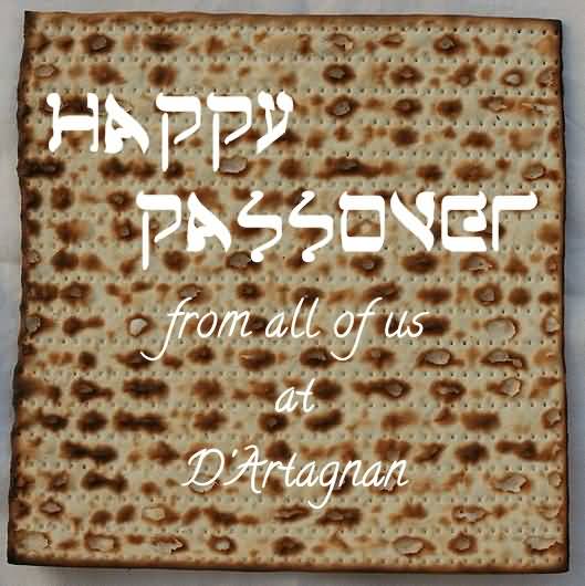 Happy Passover From All Of Us