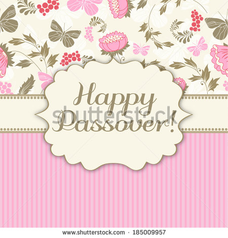 Happy Passover Greeting Card Design