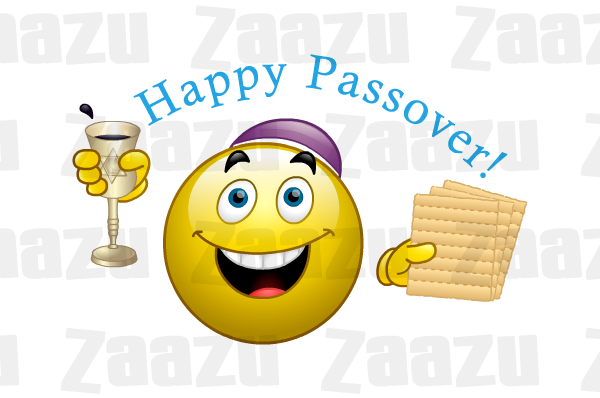 Happy Passover Smiley With Emoticon
