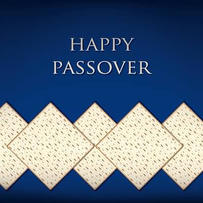 Happy Passover Star Matzos Illustration