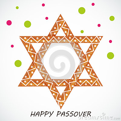 Happy Passover Star Vector Illustration