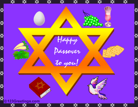 Happy Passover To You Glitter Picture