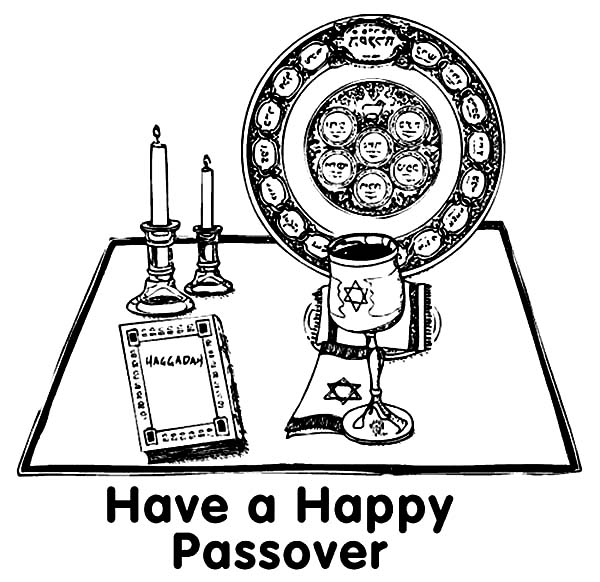 Have A Happy Passover Black And White Picture