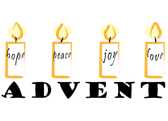 Hope Peace Joy Love Advent Candles Picture