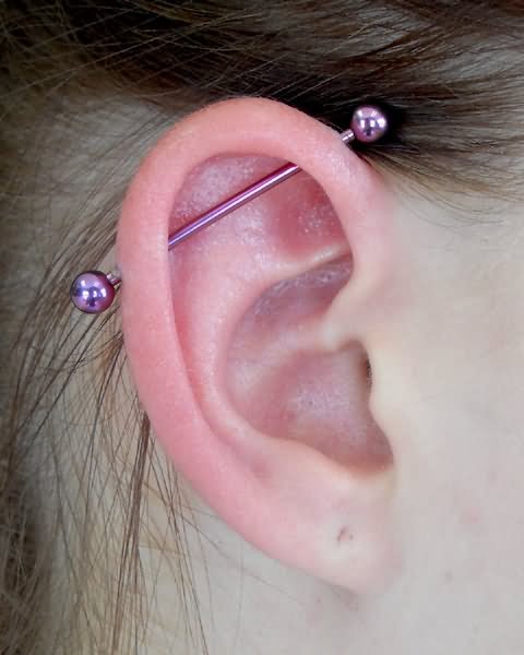 Industrial Piercing For Young Girls