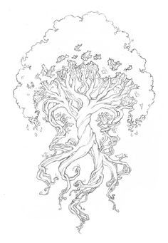 Inspiring Tree Of Life Tattoo Design