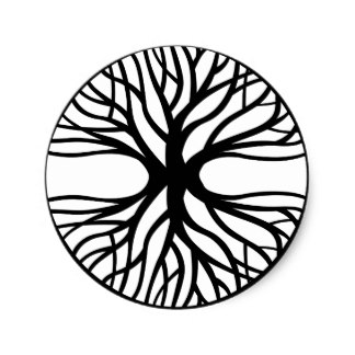 Latest Cool Black Tree Of Life Tattoo Design