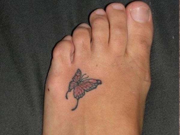 Left Foot Butterfly Tattoo Ideas