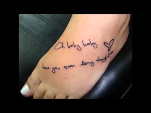 Literary Foot Tattoo