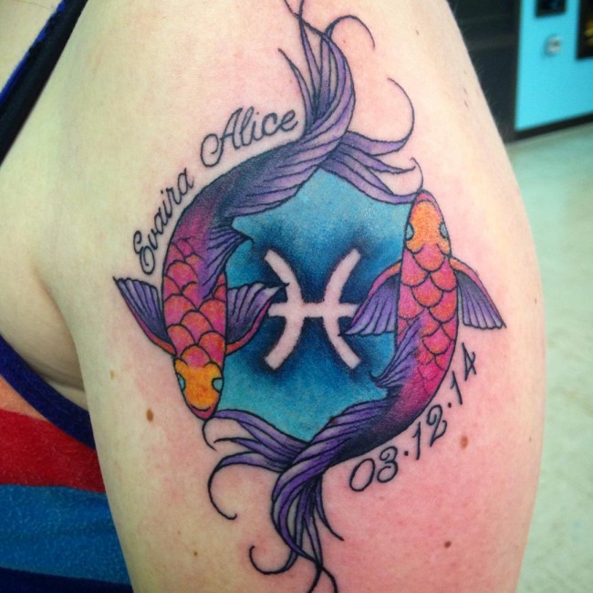 50+ Zodiac Pisces Tattoos Designs And Ideas