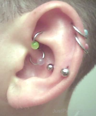 Multiple Ear And Snug Piercing Picture