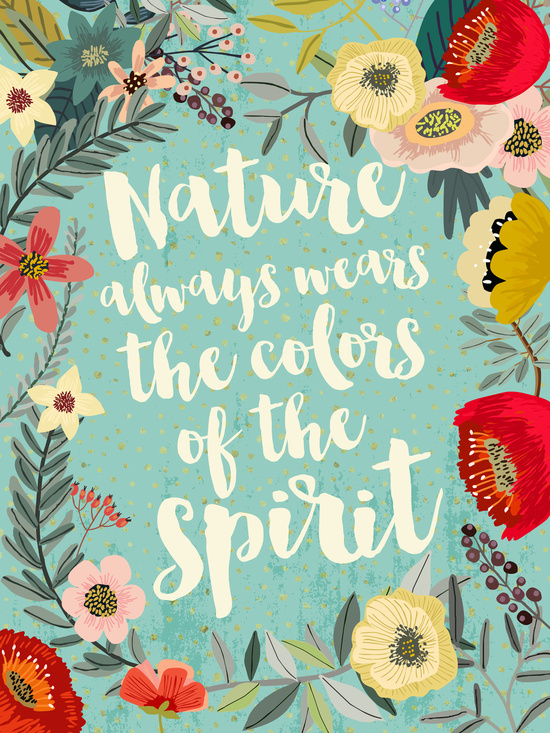 NATURE ALWAYS WEARS THE COLORS OF THE SPIRIT