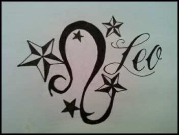 Nautical Star With Libra Zodiac Sign Tattoo Design