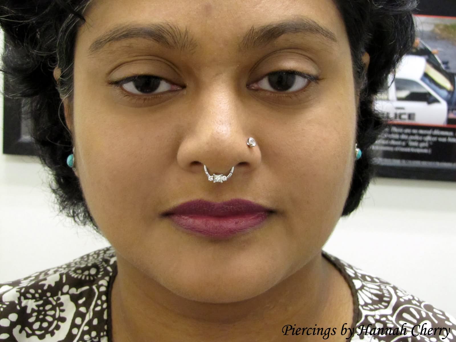 Nostril And Septum Piercing For Girls