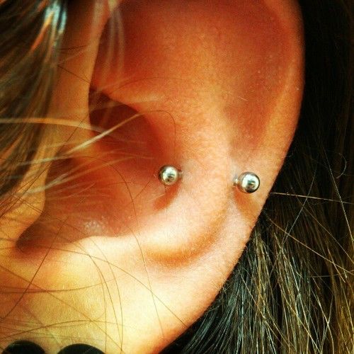 Silver Barbell Snug Piercing For Young Girls