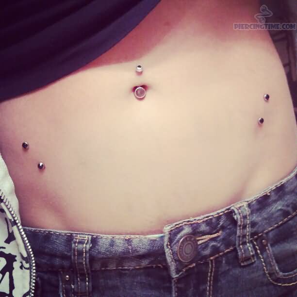 Surface Hip Piercing Pictures For Girls