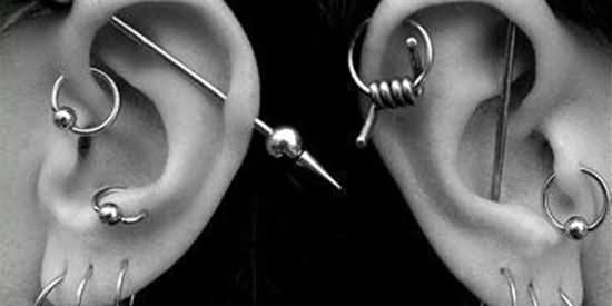 Tragus And Industrial Piercing