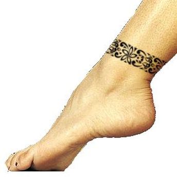 Tribal Ankle Band Tattoo Idea
