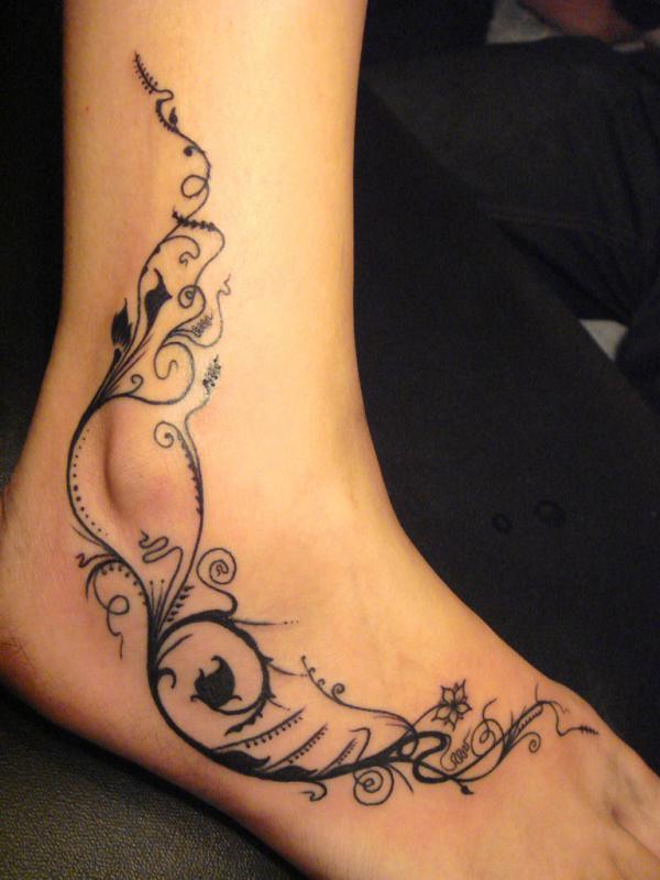 Tribal Ankle Band Tattoo Image for Girls