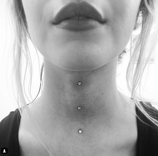 30+ Awesome Front Neck Piercing Ideas