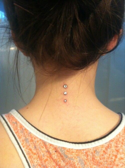Triple Neck Piercing Ideas For Young Girls