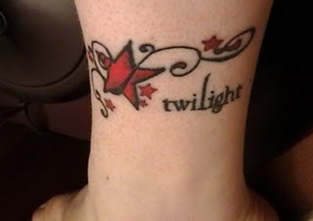 Twilight Red Star Tattoo On wrist