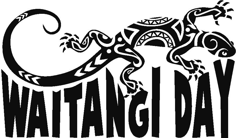 Waitangi Day Aztec Lizard Design