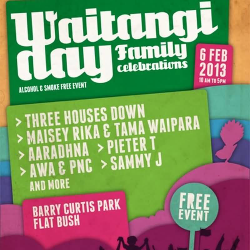 Waitangi Day Family Celebrations Poster