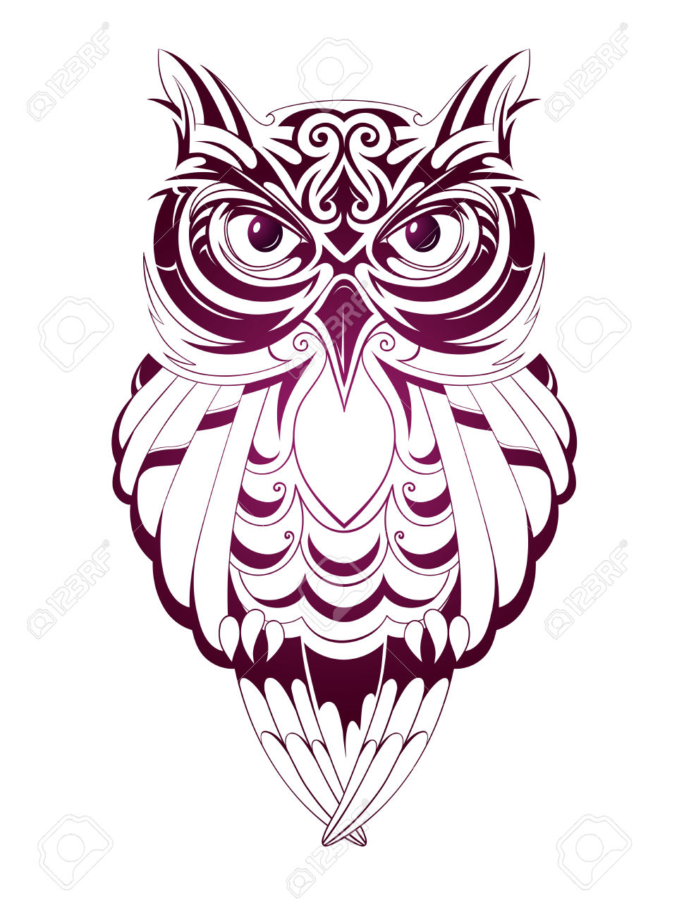Wonderful Owl Tattoo Design
