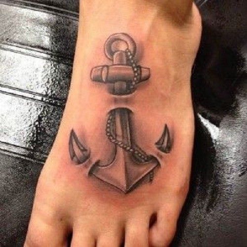 36+ Anchor Tattoos On Foot