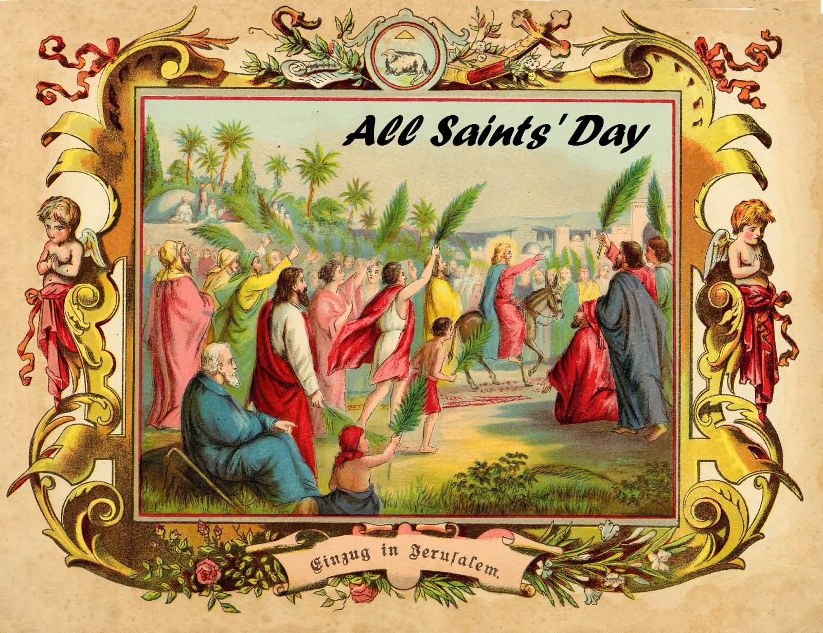 All Saints Day Painting Photo Frame