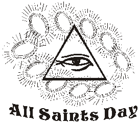 All Saints Day Triangle Eye Clipart