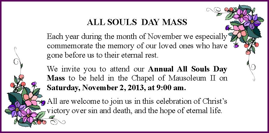 All Souls Day Mass