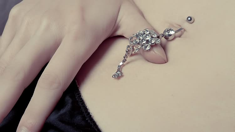 Beautiful Belly Piercing For Young Girls