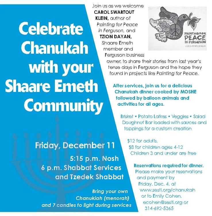 Celebrate Chanukah With Your Shaare Emeth Community