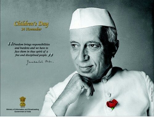 Children's Day  14th November Jawaharlal Nehru Quote