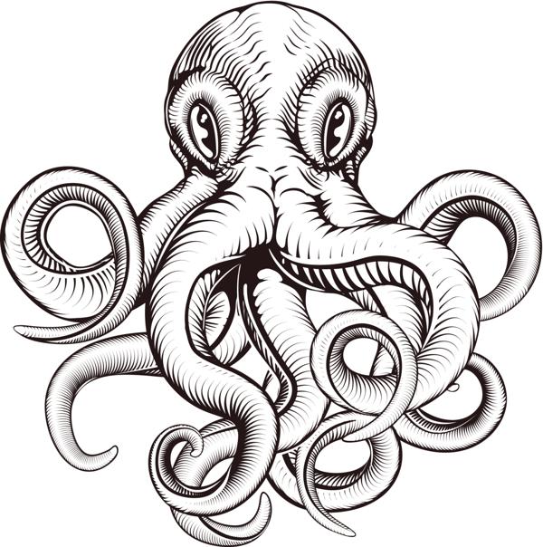 Classic Japanese Octopus Tattoo Design