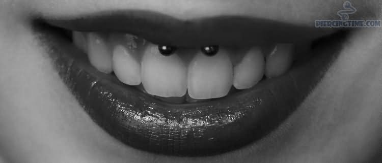 Cute Girl With Smiley Piercing