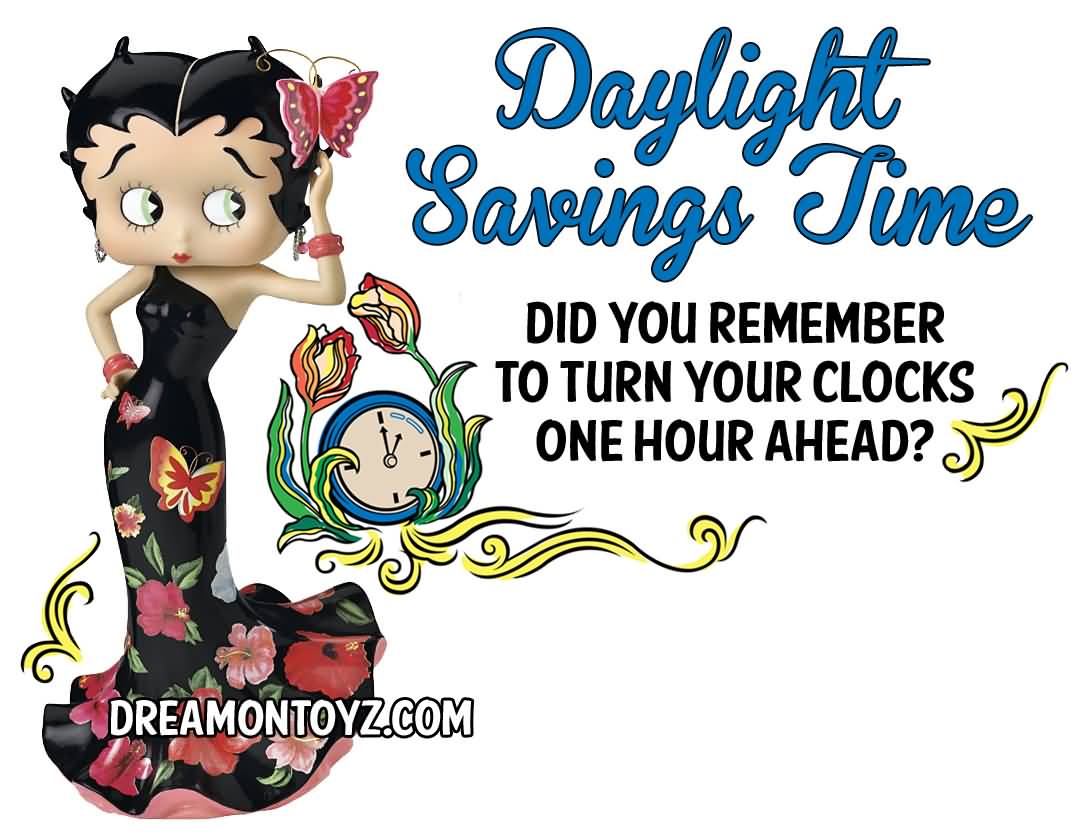 Daylight Saving Time Betty Boop Picture