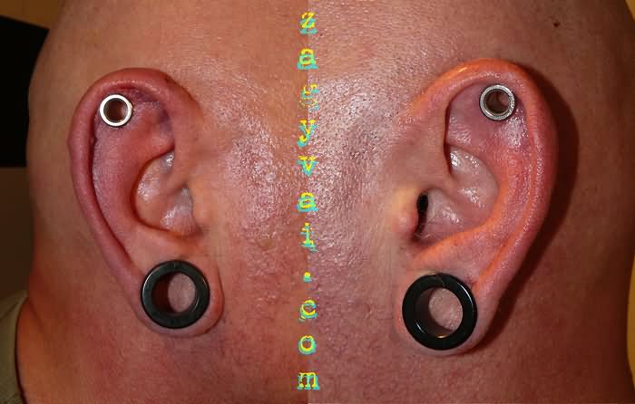 Dermal Punch Ear Piercing For Men