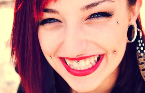 Dimple Cheeks and Butterfly Kiss Piercing For Girls