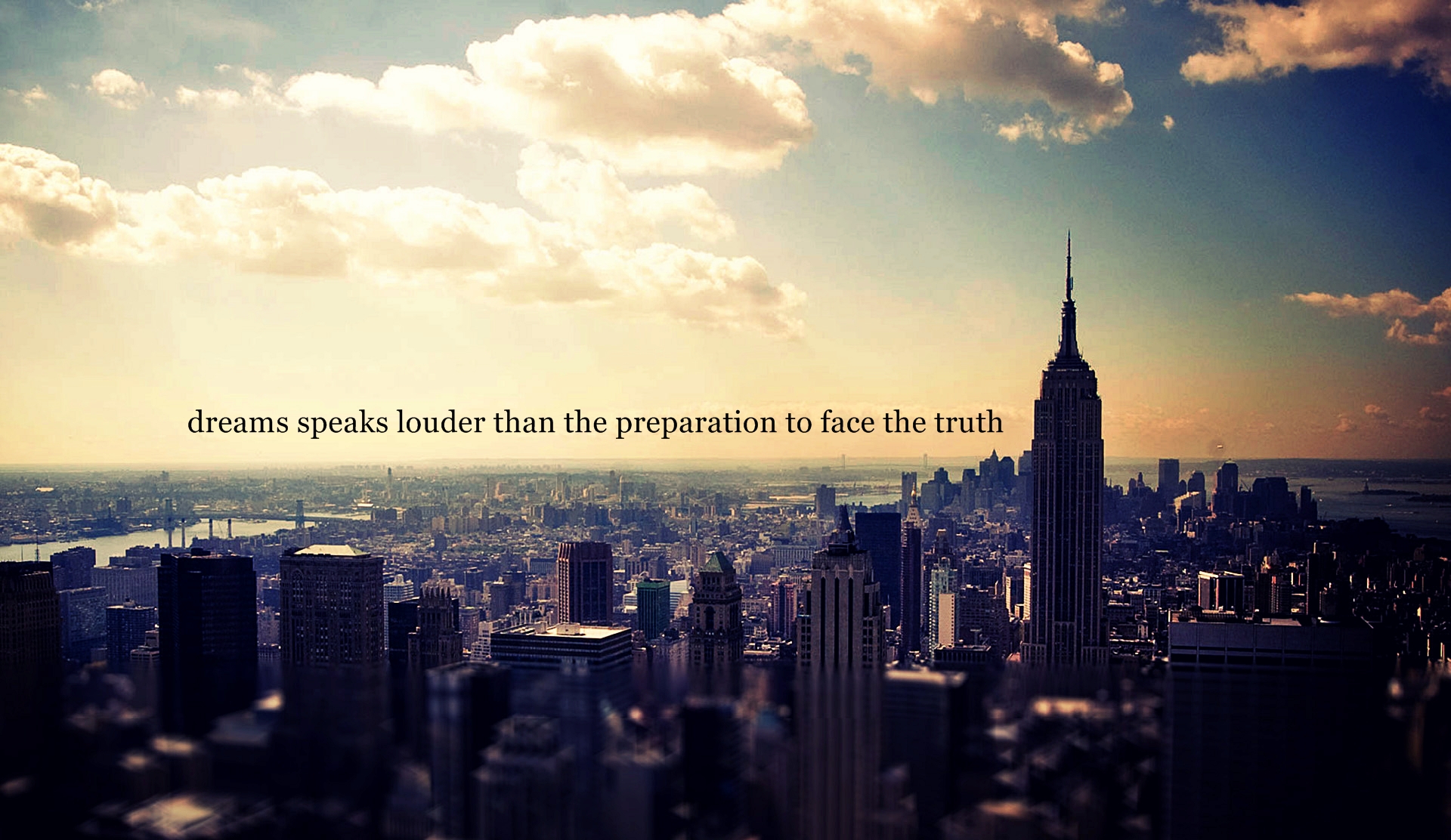 Dreams Speaks Louder Than The Preparation To Face The Truth