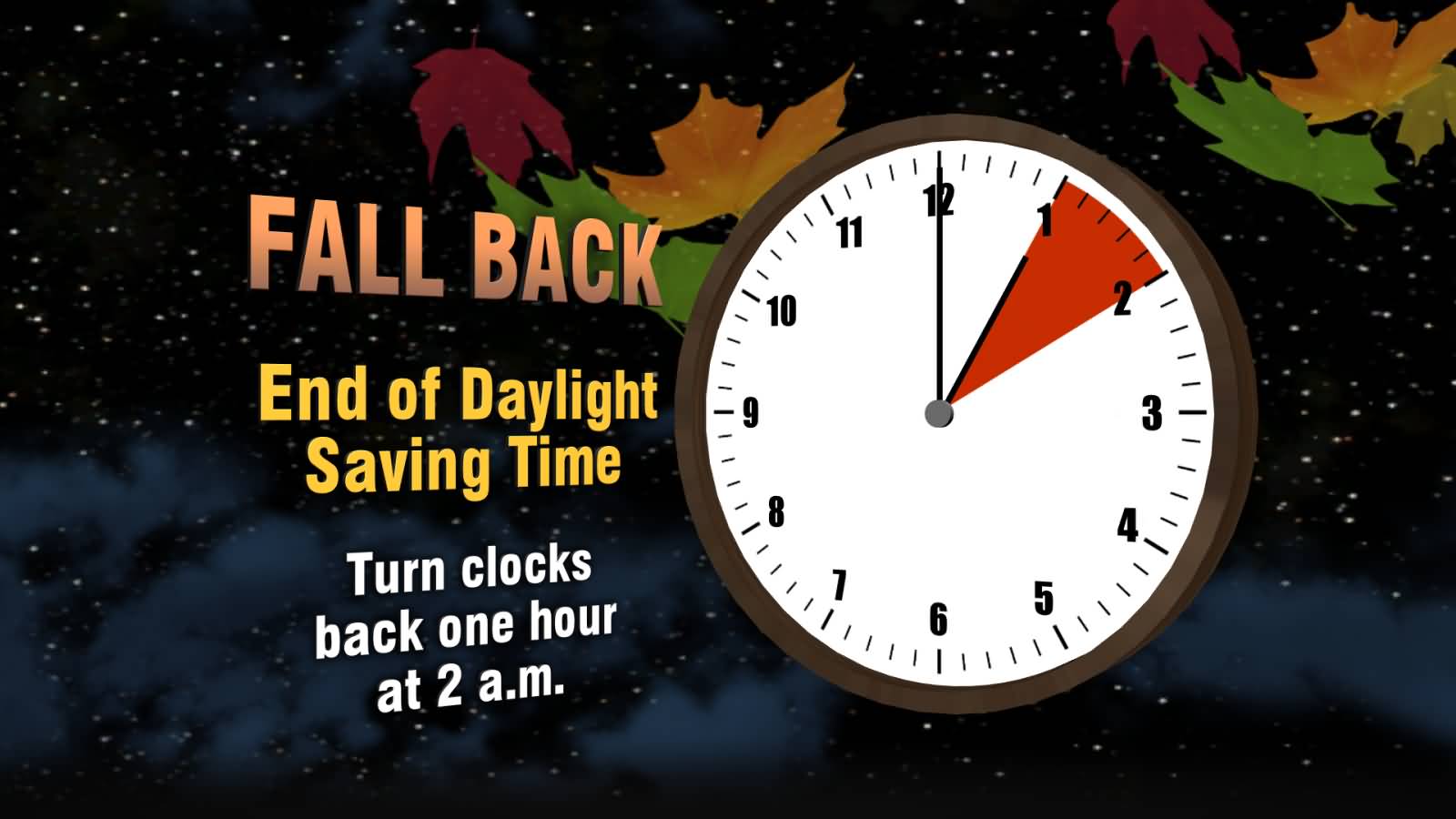 Fall Back Ends Of Daylight Saving Time