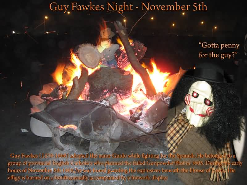 Guy Fawkes Night November 5th Gotta Penny For The Guy