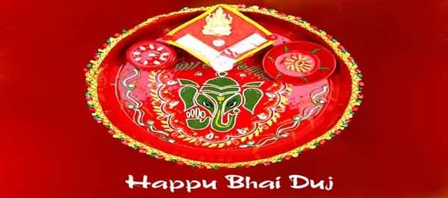 Happy Bhai Dooj Lord Ganesha Thali Picture