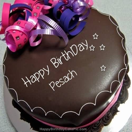Happy Birthday Pesach Chocolate Cake